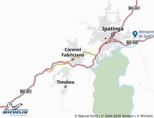 Mapa MICHELIN Aparecida do Norte - ViaMichelin
