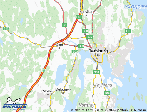 Carte MICHELIN Bjelland - ViaMichelin