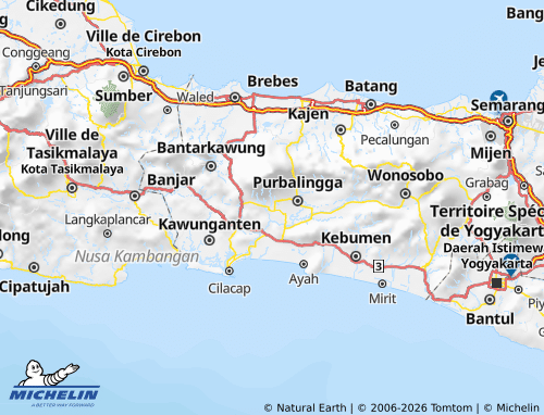 Mappa MICHELIN Banyumas - ViaMichelin