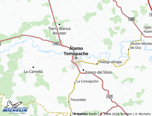 MICHELIN-Landkarte Alamo Temapache - ViaMichelin