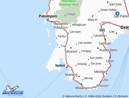 MICHELIN Tabunok map - ViaMichelin