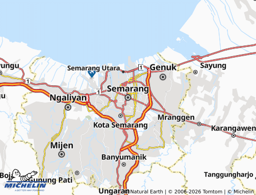 MICHELIN-Landkarte Semarang - ViaMichelin