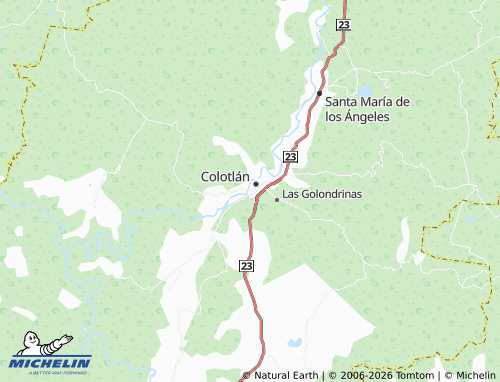 MICHELIN De La Piedra China map - ViaMichelin