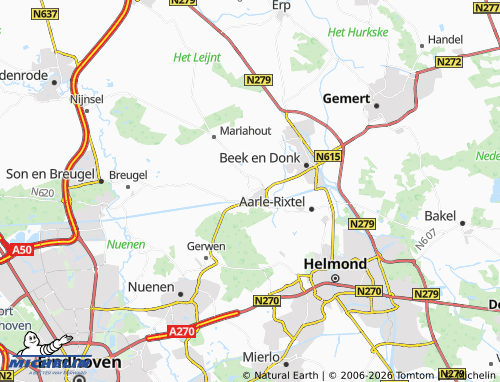 MICHELIN Lieshout map - ViaMichelin