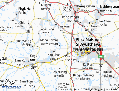MICHELIN Maha Phram map - ViaMichelin