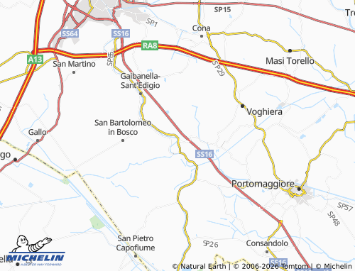 MICHELIN Monestirolo map - ViaMichelin