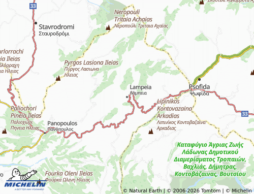 Carte MICHELIN Lampeia - ViaMichelin