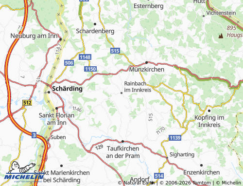 MICHELIN Rainbach im Innkreis map - ViaMichelin