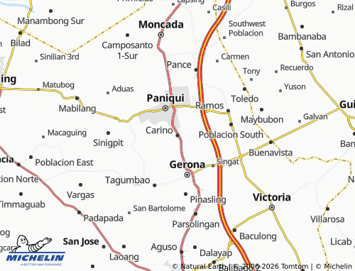 MICHELIN Carino map - ViaMichelin