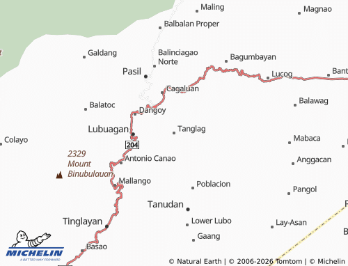 MICHELIN Tanglag map - ViaMichelin
