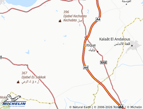 Carte MICHELIN Tahouna - ViaMichelin