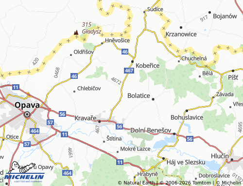 Mappa MICHELIN Štěpánkovice - ViaMichelin