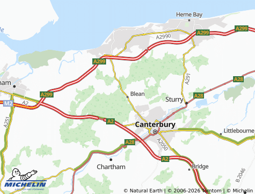 MICHELIN Blean map - ViaMichelin