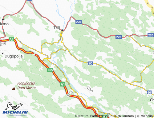 MICHELIN Ugljane map - ViaMichelin