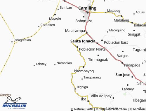 MICHELIN Taldiapan map - ViaMichelin