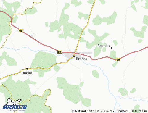 MICHELIN Brańsk map - ViaMichelin