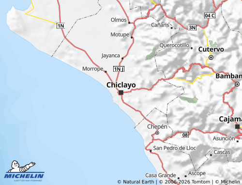 Mappa MICHELIN Lambayeque - ViaMichelin