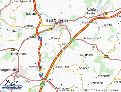 Mappa MICHELIN Pölitz - ViaMichelin