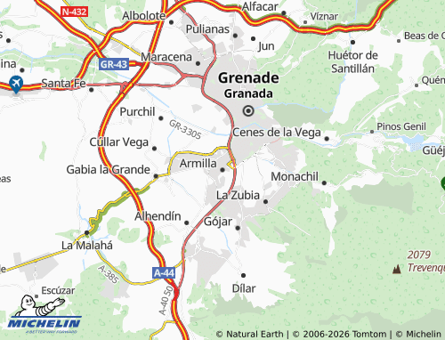 MICHELIN-Landkarte Armilla - ViaMichelin