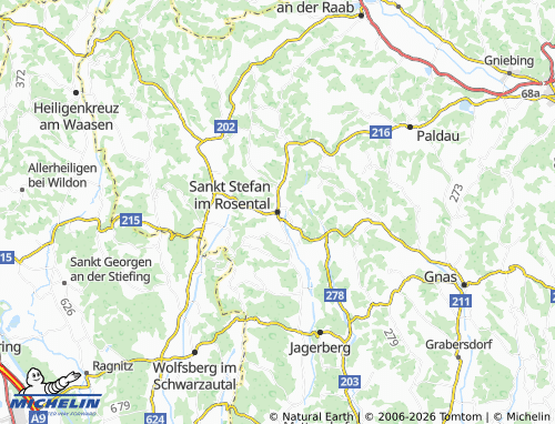 Mapa MICHELIN Sankt Stefan im Rosental - ViaMichelin