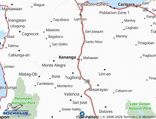 MICHELIN Kananga map - ViaMichelin