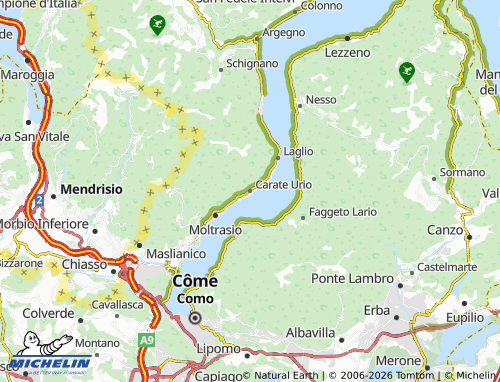 MICHELIN-Landkarte Carate Urio - ViaMichelin