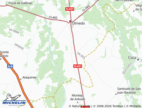 MICHELIN Bocigas map - ViaMichelin