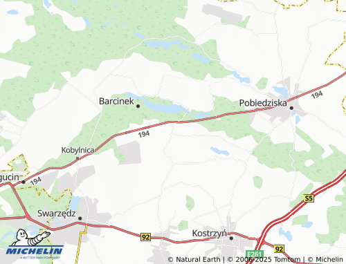 MICHELIN Biskupice map - ViaMichelin