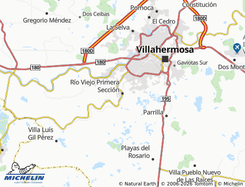Mappa MICHELIN Río Viejo Primera Sección - ViaMichelin