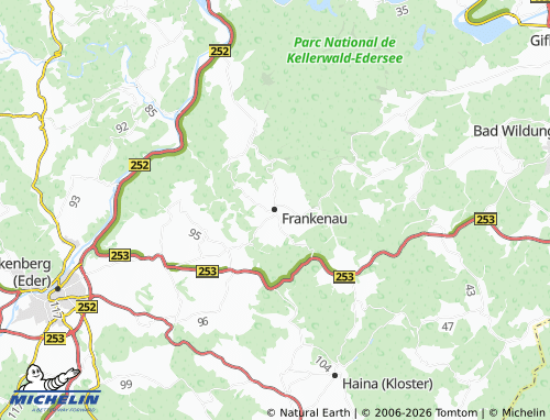 MICHELIN Frankenau map - ViaMichelin