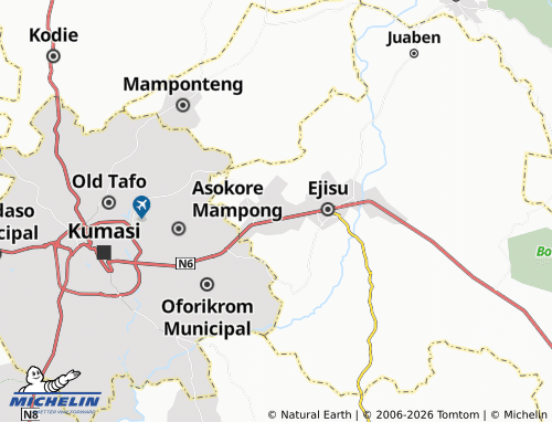 Mappa MICHELIN Tikrom - ViaMichelin