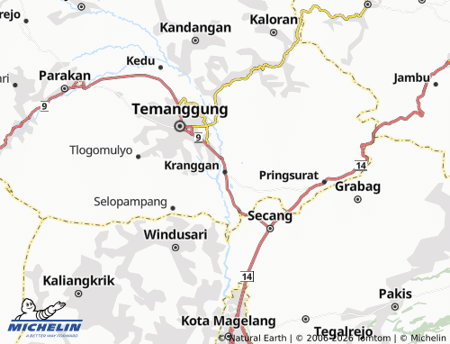 Carte MICHELIN Kranggan - ViaMichelin