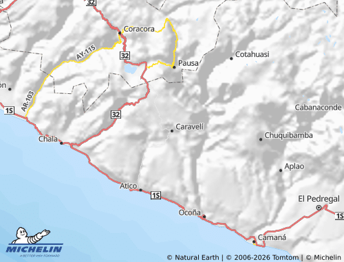 Carte MICHELIN Caravelí - ViaMichelin