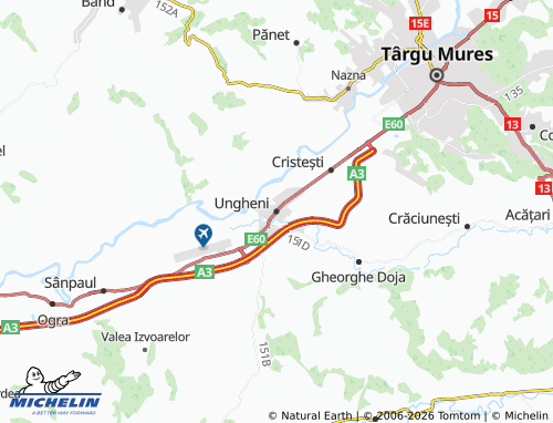 Carte MICHELIN Ungheni - ViaMichelin