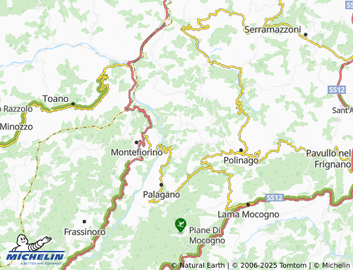 MICHELIN Susano map - ViaMichelin