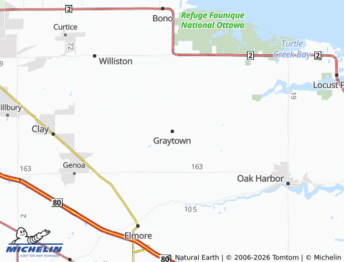 Mapa MICHELIN Graytown - ViaMichelin