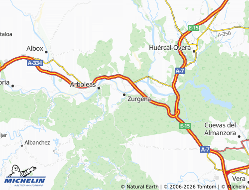 MICHELIN Zurgena map - ViaMichelin