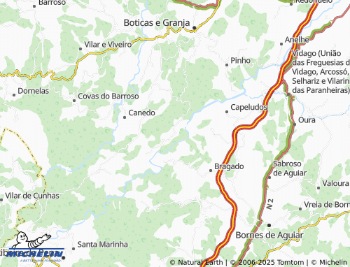 Carte MICHELIN Fiães do Tâmega - ViaMichelin