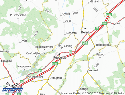 Mapa MICHELIN Csánig - ViaMichelin