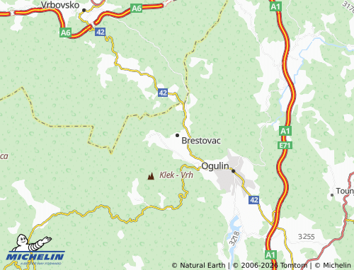 Mapa MICHELIN Brestovac - ViaMichelin