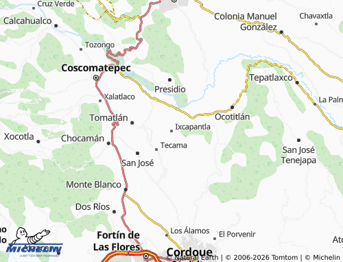 Mappa MICHELIN Ixcapantla - ViaMichelin