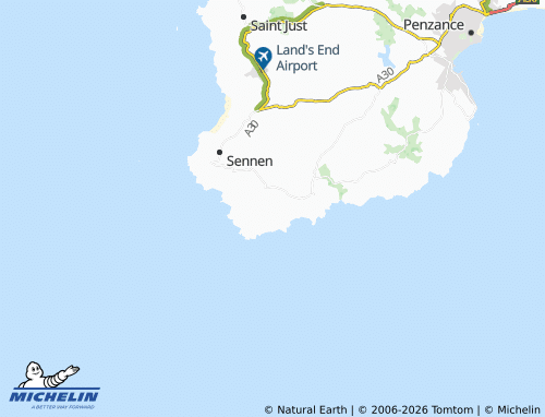 Carte MICHELIN Saint Levan - ViaMichelin