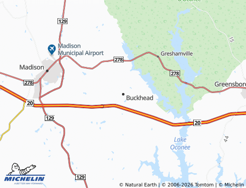 Mappa MICHELIN Buckhead - ViaMichelin