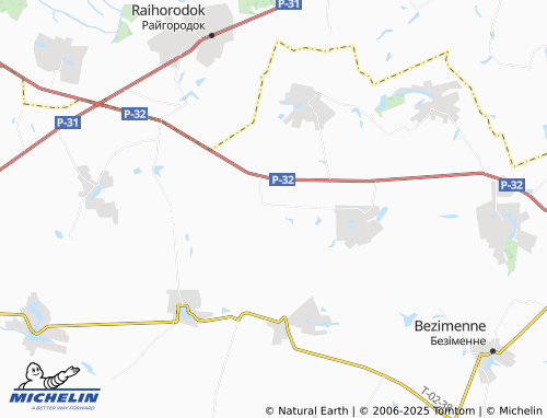 MICHELIN Lystopadivka map - ViaMichelin