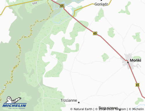 Mapa MICHELIN Kulesze - ViaMichelin