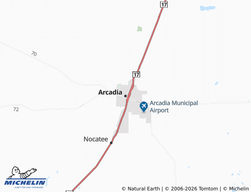 Mappa MICHELIN Arcadia - ViaMichelin