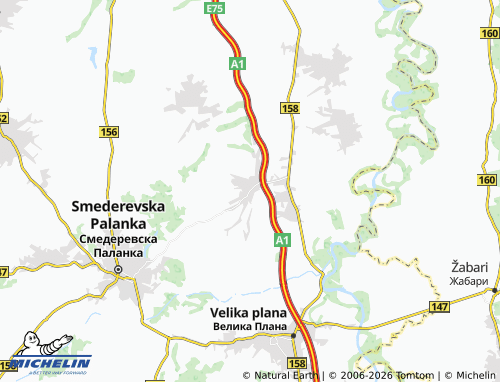 Carte MICHELIN Krnjevo - ViaMichelin