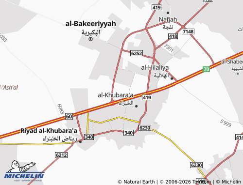 MICHELIN-Landkarte al-Rabee' - ViaMichelin