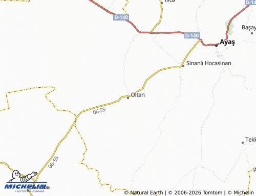 MICHELIN Oltan map - ViaMichelin