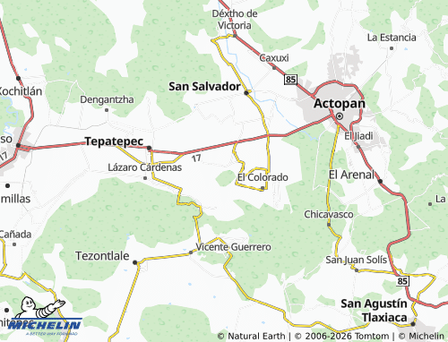 Mapa MICHELIN Puente de Alvarado - ViaMichelin